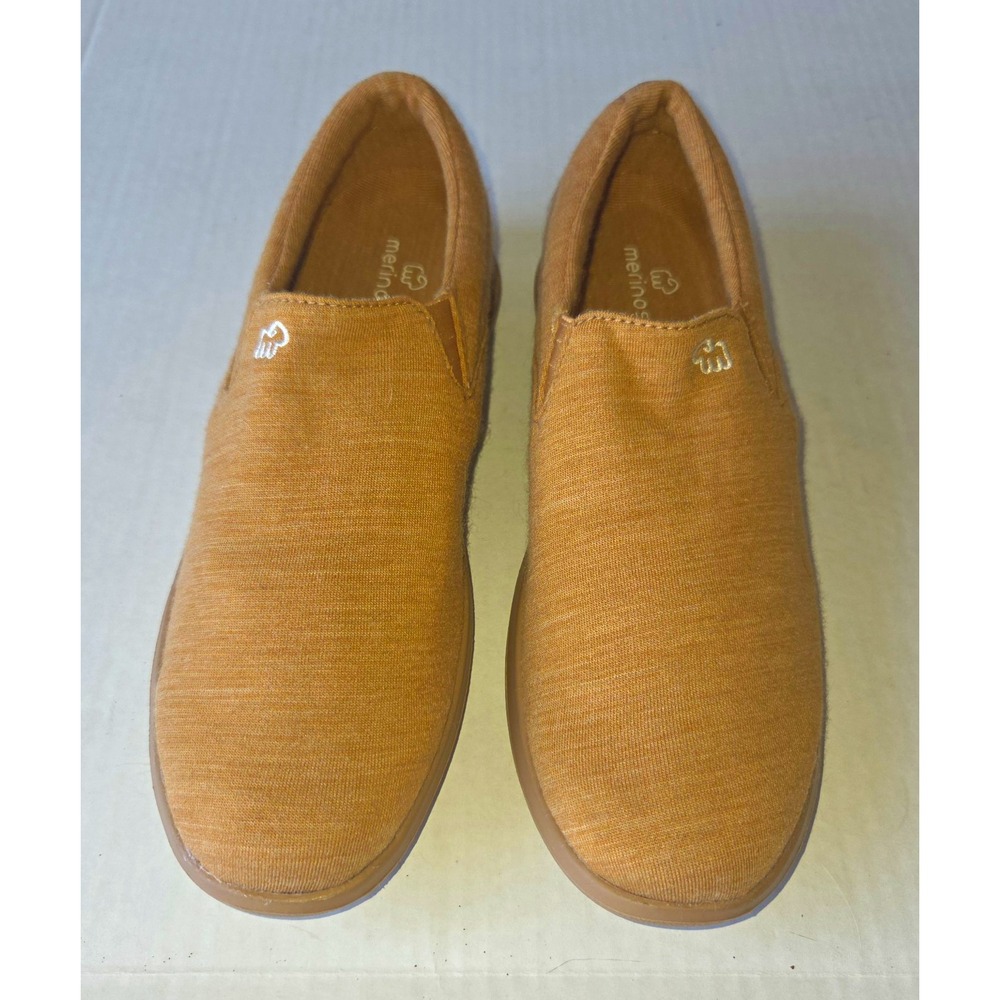 Merinos Women's Tan Slip-On Comfort Shoes Round Toe Walking Sz 8 ~EUC~